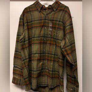 NEW - RedHead Olive and Orange Flannel